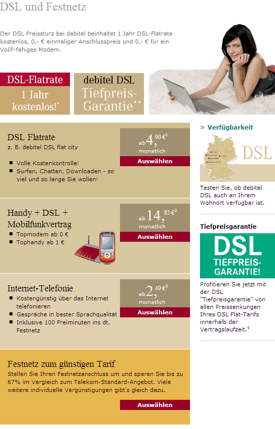Debitel DSL